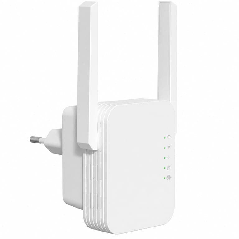 STRONG WiFi jelerősítő N300 Mbit/s, konnektoros WLAN repeater, WPS, LAN port, hozzáférési pont — hálozati kábel (állapot: lásd a 2. képet)
