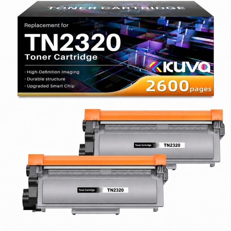 Kuva TN2310 kompatibilis fekete toner Brother nyomtatókhoz — DCP-L2520DW MFC-L2700DW L2720DW L2740DW DCP-L2560DW, 2 db-os csomag