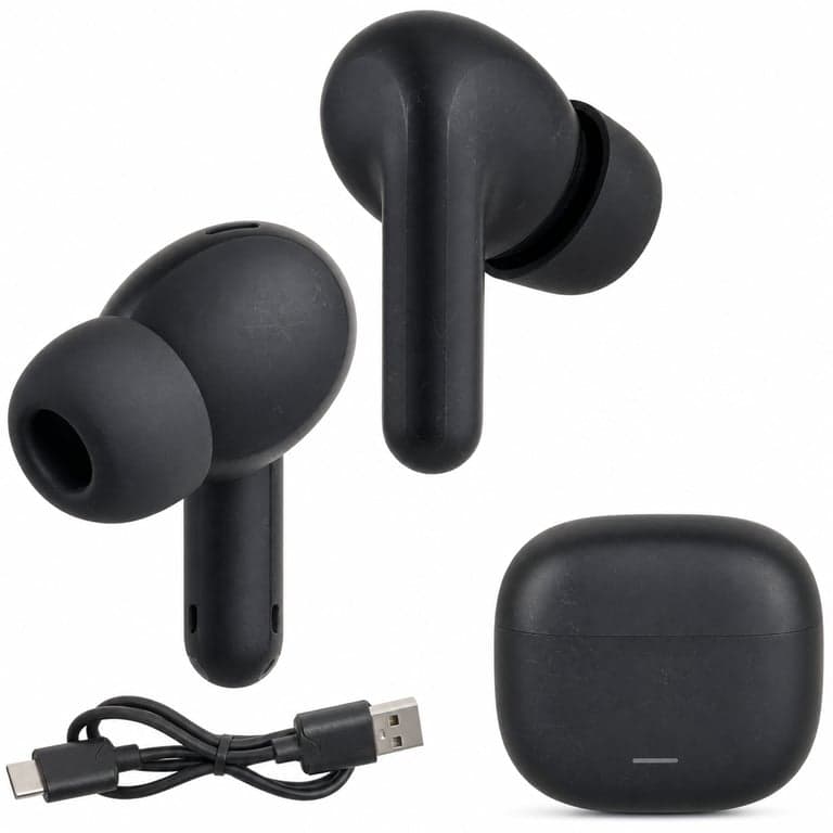 Xiaomi Redmi Buds 8 Lite True Wireless fülhallgató, 42 dB ANC, Bluetooth 5.4, 36 óra, fekete - Láthatóan karcos (állapot: lásd a 2. képet)