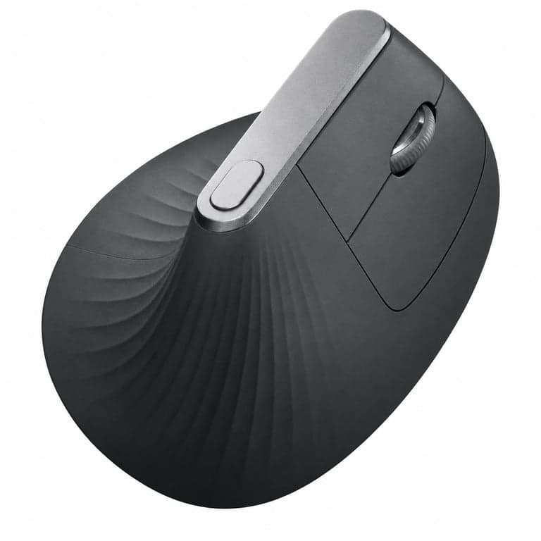 Logitech MX Vertical Ergonomikus Vezeték Nélküli Egér, Szürke - Használt, Hiányos (Egyes — stikel nem műkodik (állapot: lásd a 2. képet)