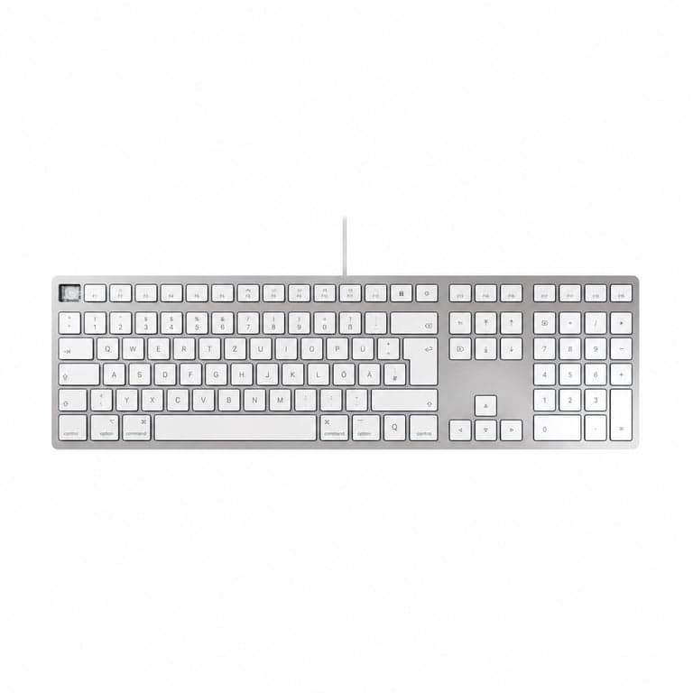 CHERRY KC 6000 Slim for Mac Vezetékes Billentyűzet USB-A, Fehér — A ESC-n gomb elvált a billentyűzetől nélkül (állapot: lásd a 2. képet)