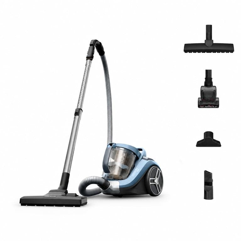 Rowenta RO4871 Compact Power XXL zsák nélküli porszívó, 2,5 L ciklonos portartály — A portartó tele van porral (állapot: lásd a 2. képet)