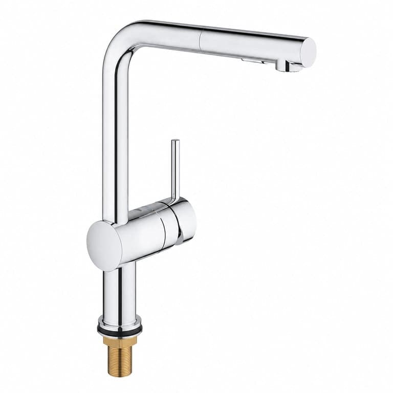 GROHE Minta 30274000 Konyhai Csaptelep Kihúzható Zuhanyfejjel, 2 — mosogatóhoz rögzítő menetes anya nélkül (állapot: lásd a 2. képet)