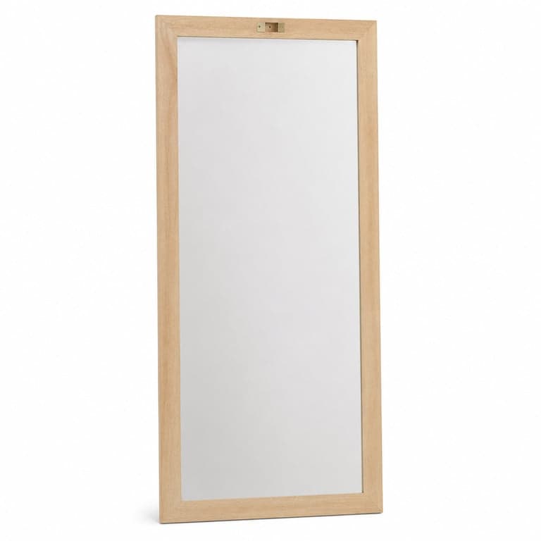 SONGMICS BERIT JJC093N01 ékszerszekrény belső tükör alkatrész, 120 cm magas tölgyfa barna szekrényhez, fali vagy ajtóra szerelhető