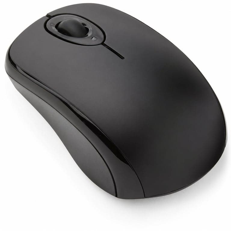 Amazon Basics vezeték nélküli optikai egér USB nano vevővel, fekete - használt — Az elemek nem tartozékok (állapot: lásd a 2. képet)