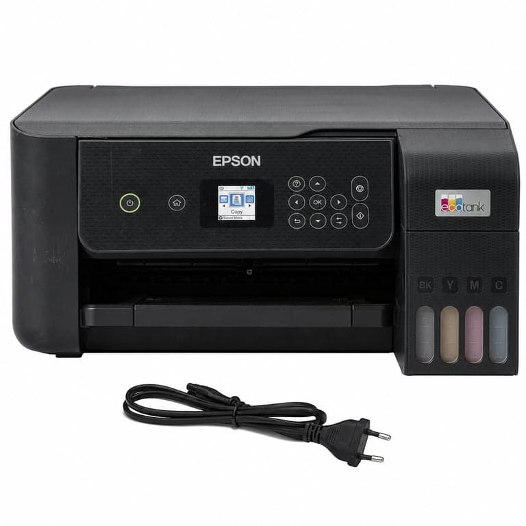 Epson EcoTank ET-2870 A4 Wi-Fi tintatartályos multifunkciós nyomtató, színes, LCD kijelző — használt, hiányos (állapot: lásd a 2. képet)