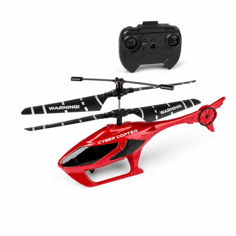 Carson Cyber Copter IR 2Ch RTF távirányítós RC helikopter — hibás, részben működik: Nem repül a helikopter (állapot: lásd a 2. képet)