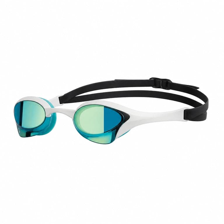 Arena Cobra Ultra Swipe Mirror unisex versenyúszó szemüveg felnőtteknek, tükrös ívelt lencsék, UV-védelem, cserélhető orrtámaszok