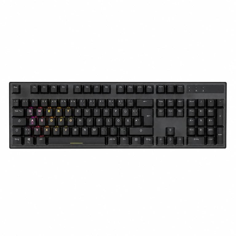Sharkoon Skiller SGK20 Mechanikus Gaming Billentyűzet, Huano — hibás, alkatrésznek: Részben világít csak az RGB (állapot: lásd a 2. képet)