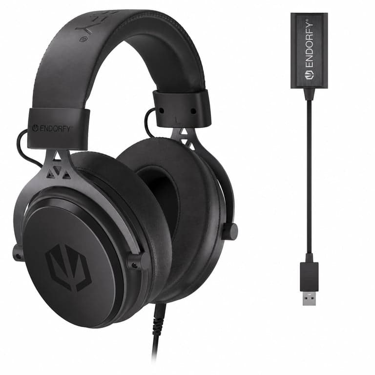 ENDORFY Viro Plus USB Gaming Headset 7.1 — hibás, részben működik: bal hangszóró néma, hiányzó mikrofon (állapot: lásd a 2. képet)