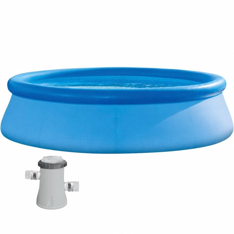 Intex Easy Set kerek kerti medence szűrőberendezéssel — hibás, részben működik (állapot: 2. kép)