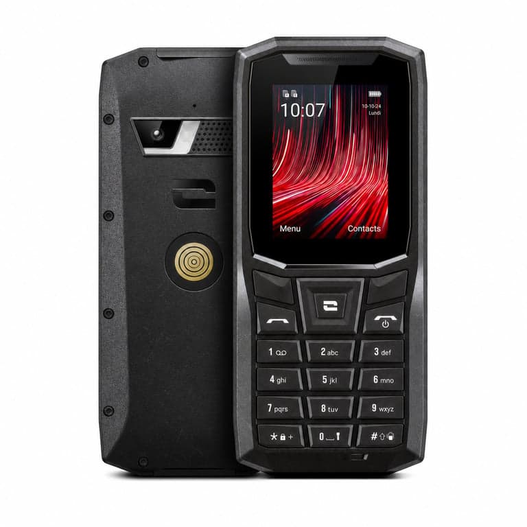 CROSSCALL Core-S5 Kártyafüggetlen 4G Mobiltelefon – 2,4 colos — A terméken enyhe használat nyomai látszanak (állapot: lásd a 2. képet)