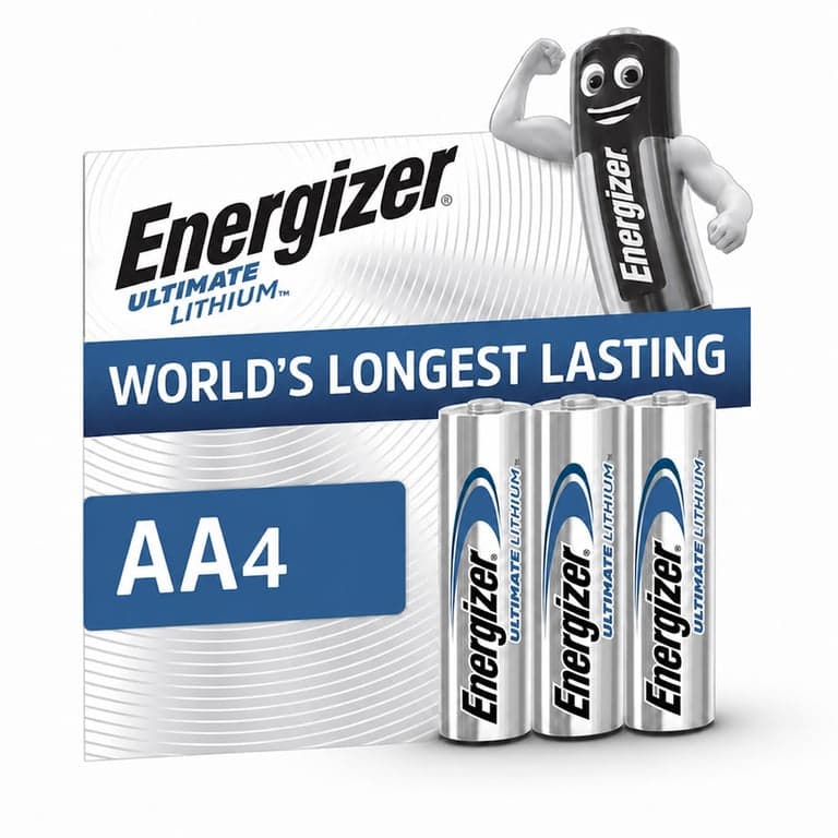Energizer Ultimate Lithium AA ceruza elem, lítium, 1,5V, szivárgásmentes, 25 év tárolhatóság, 3 db (eredeti csomagból)