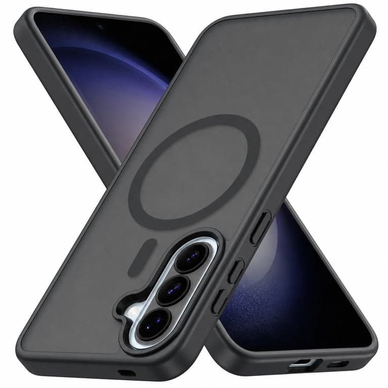 Vansdon Mágneses Samsung Galaxy A57 5G Telefontok Fekete — Az üvegfólia hiányzik csak a tok van a csomagban (állapot: lásd a 2. képet)