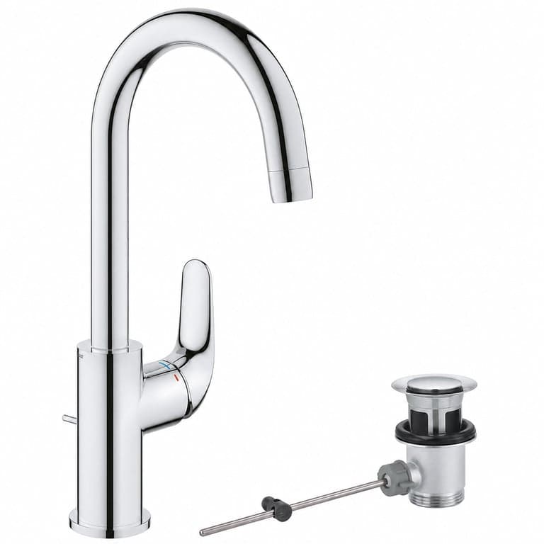 GROHE Swift 24330001 Magas Mosdócsap Króm 31 cm Vízmegtakarító — 3 az 1-ben QuickTool szerelőeszköz nélkül (állapot: lásd a 2. képet)