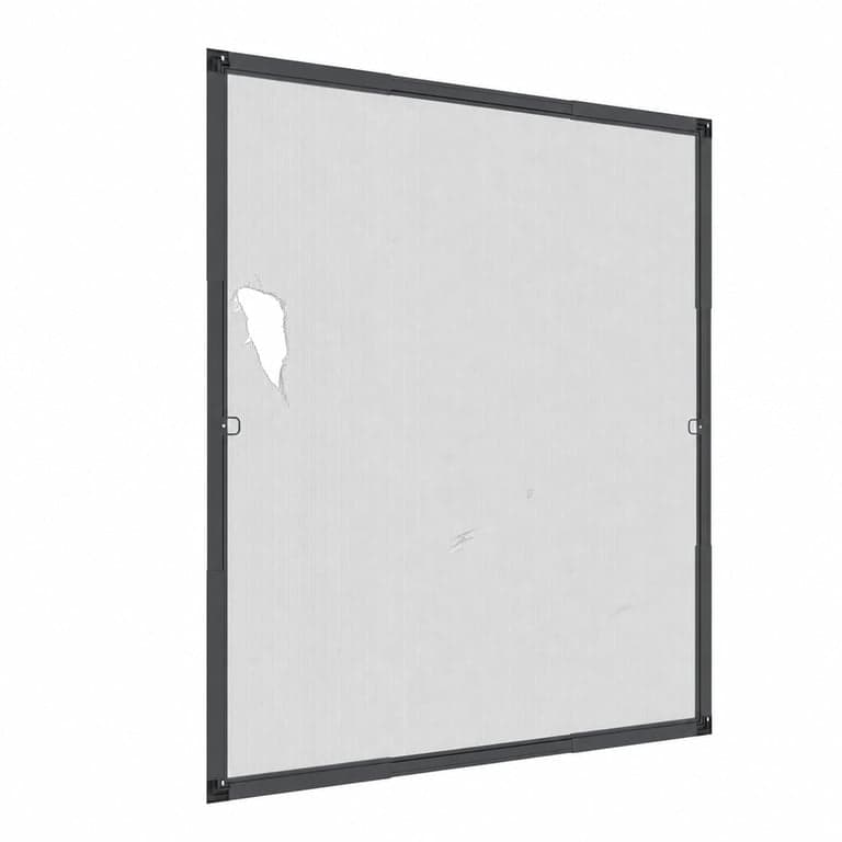 Windhager Flexi Fit Szúnyogháló Ablakra 130x150 cm Antracit — hibás, részben működik: sérült szúnyogháló (állapot: lásd a 2. képet)