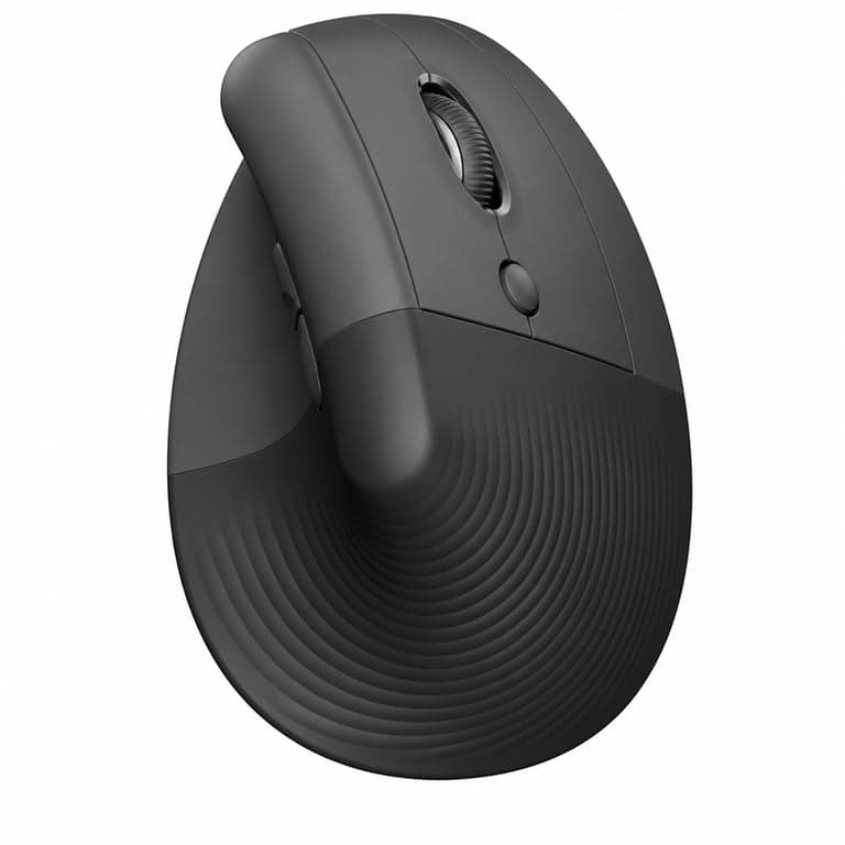 Logitech Lift függőleges ergonomikus egér, vezeték nélküli, jobbkezes - grafitszürke — elem és stick hiányzik (állapot: lásd a 2. képet)