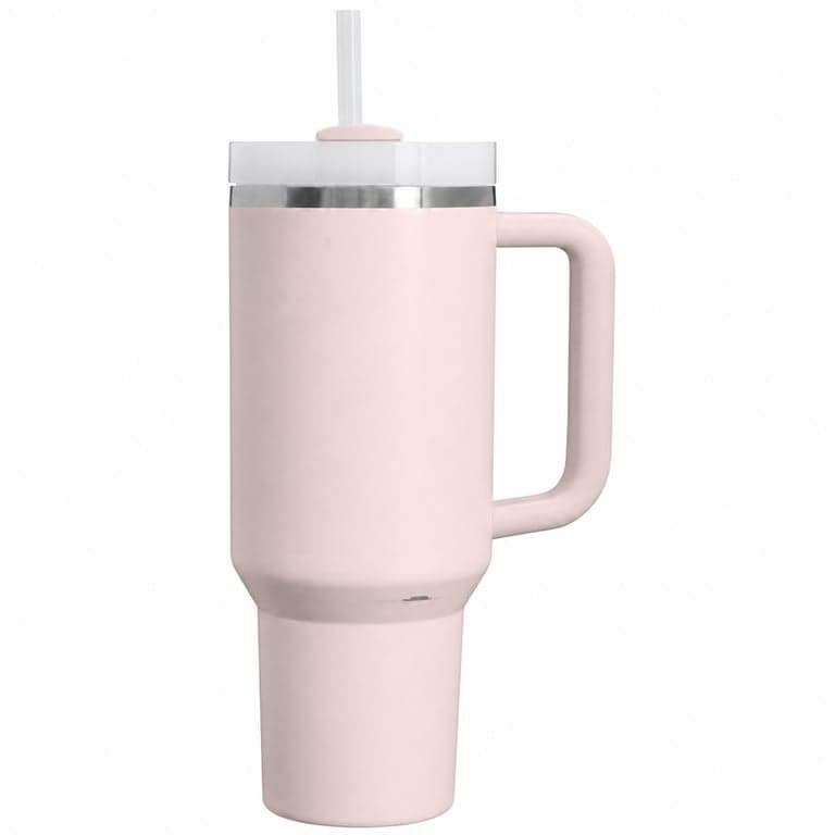 Stanley Quencher H2.0 Flowstate termosz ivópalack szívószállal, 1180 ml — Kisbb horpadások és használati nyomok (állapot: lásd a 2. képet)