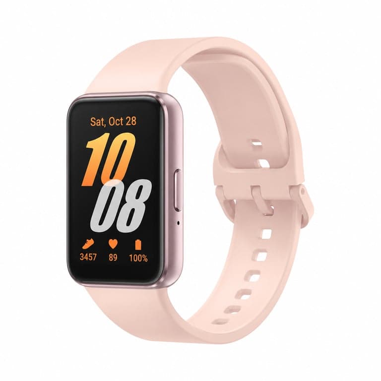 Samsung Galaxy Fit3 Okosóra Fitness és Aktivitás Tracker, Pink Gold színben, 36 hónap — töltőkábel nélkül (állapot: lásd a 2. képet)