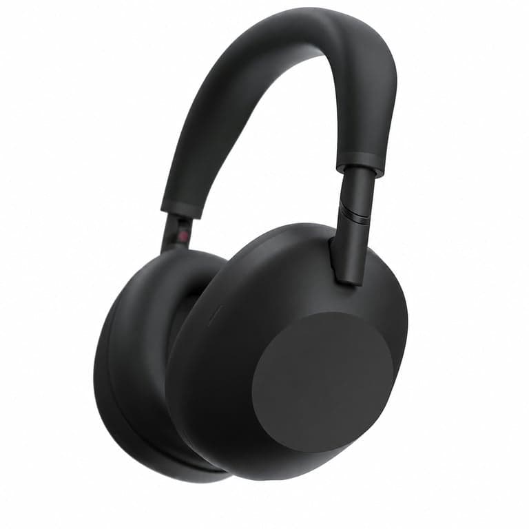 Sony WH-1000XM6 zajszűrős vezeték nélküli Bluetooth fejhallgató fekete — Az USB kábel nem tartozék (állapot: lásd a 2. képet)