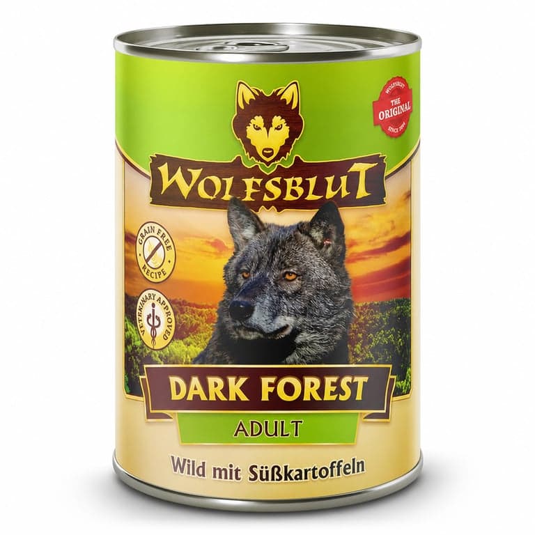 Wolfsblut Dark Forest Adult nedves kutyaeledel – vaddisznó és édesburgonya, gabonamentes, 395 g x — 1 db-os szett