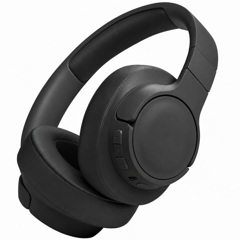 JBL Tune 770 NC Bluetooth fejhallgató adaptív zajszűréssel, összecsukható, 70 óra akkumulátor — USB C kábel (állapot: lásd a 2. képet)