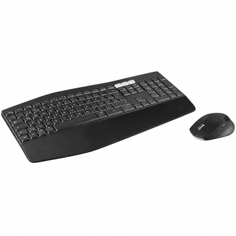 Logitech MK850 Performance Vezeték nélküli Billentyűzet és Egér Szett, Bluetooth — USB vevő nem tartalmaz nélkül (állapot: lásd a 2. képet)