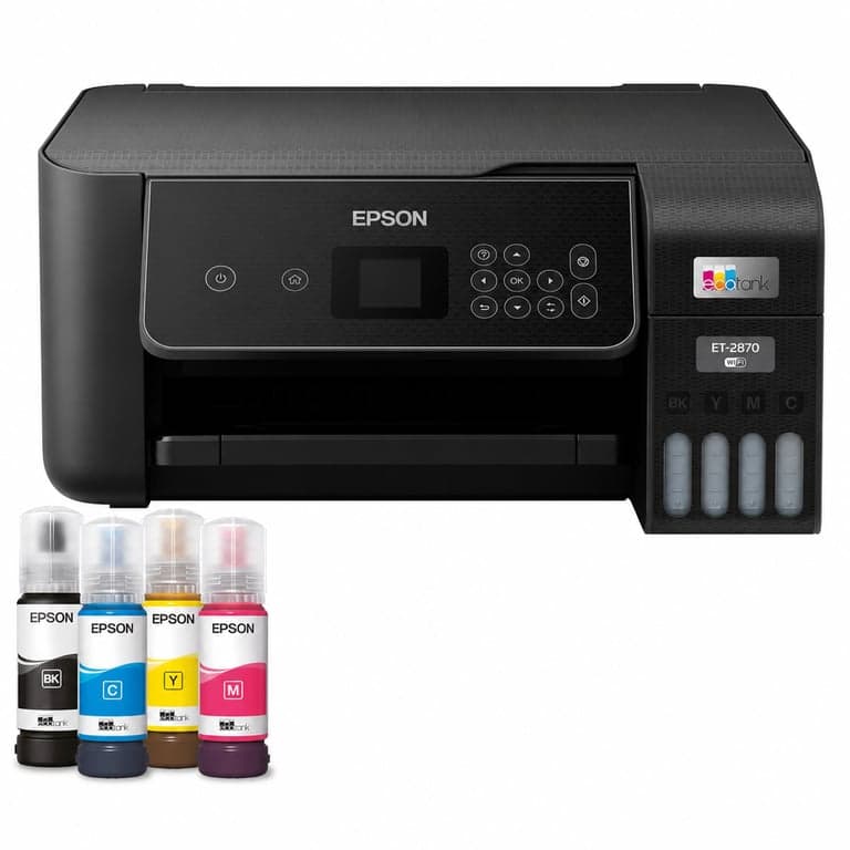 Epson EcoTank ET-2870 A4 Wi-Fi tintatartályos multifunkciós nyomtató fekete, cián — 3 éves tintakészlet nélkül (állapot: lásd a 2. képet)