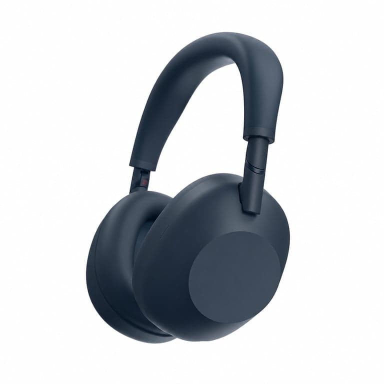 Sony WH-1000XM6 vezeték nélküli zajszűrős fejhallgató, Midnight Blue szín — mágneses tartó tok és a toltő kábel (állapot: lásd a 2. képet)
