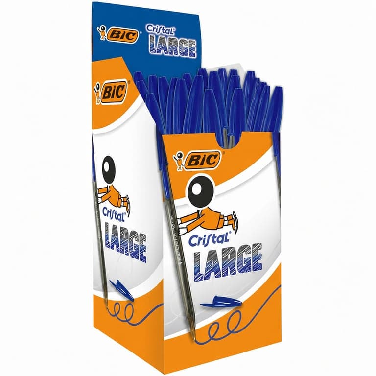 BIC Cristal Large golyóstoll kék, 1,6 mm hegyvastagság, 47 db-os csomag