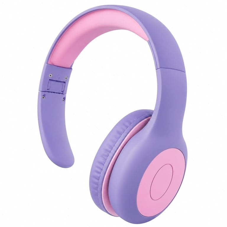 EarFun Kids vezetékes fejhallgató mikrofonnal, 85/94 dB — hibás, alkatrésznek: bal fülhallgató néma (állapot: lásd a 2. képet)