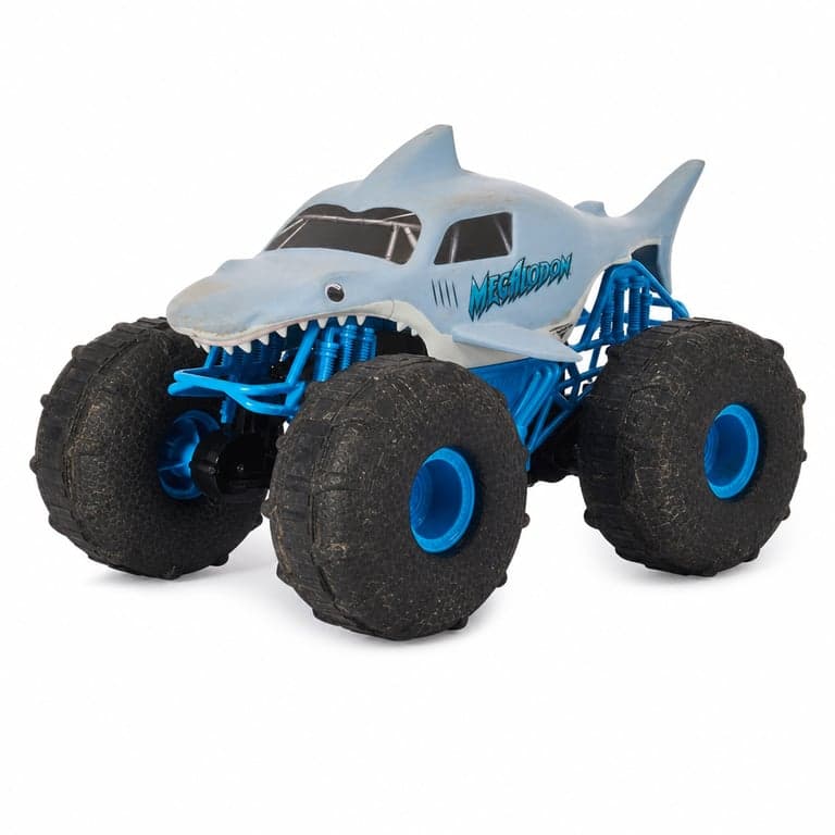 Monster Jam Megalodon Storm távirányítós cápa RC autó 1:15 méretarányú - Használt, hiányos (távirányító nélkül (állapot: lásd a 2. képet)