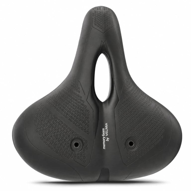 VELMIA Bicycle Saddle CITY ergonomikus kerékpárnyereg férfiaknak és — hiányzó bilincs, látható bilincshelyek (állapot: lásd a 2. képet)