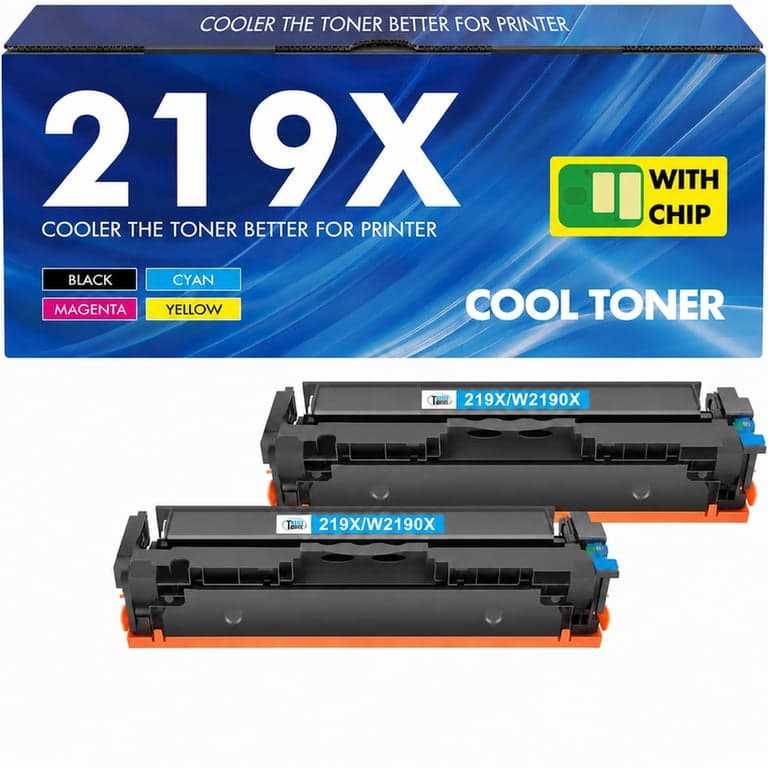 Cool Toner 219X W2190X Kompatibilis Toner HP Color LaserJet Pro MFP 3302FDW 3302SDW nyomtatóhoz – Magenta és Sárga – Chippel – 2 db-os szett
