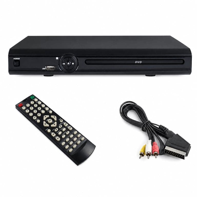 Majestic HDMI-579 DVD-lejátszó MPEG-4 HDMI kimenettel USB bemenettel — hibás, alkatrésznek: nem kapcsol be (állapot: lásd a 2. képet)