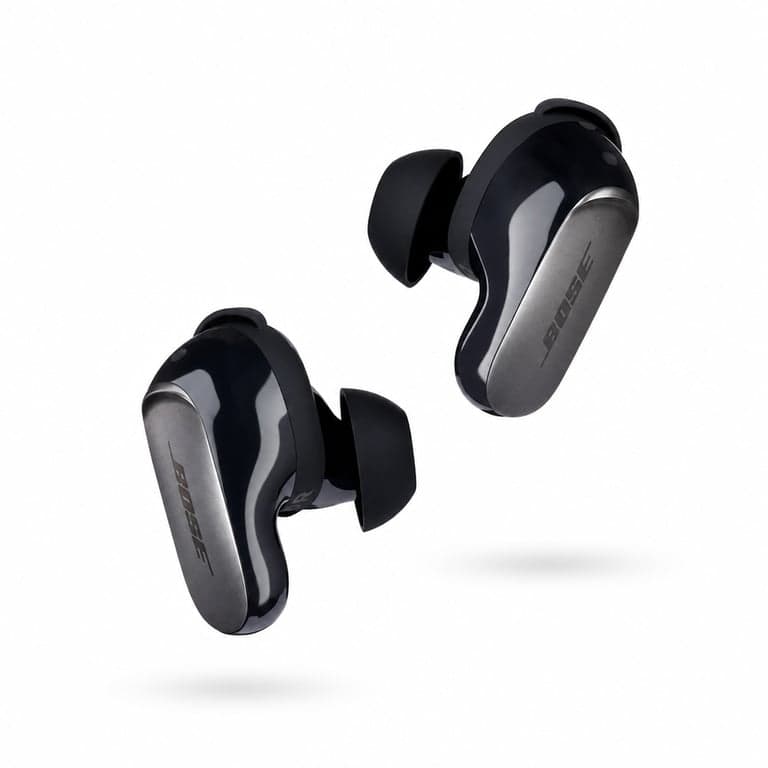 Bose QuietComfort Ultra Earbuds Bluetooth Zajszűrő Fülhallgató Térhangzással, Fekete — kábelek nélkül, használt (állapot: lásd a 2. képet)