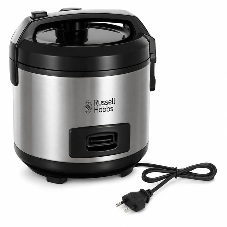 Russell Hobbs Classic 27080-56 2 az 1-ben Rizsfőző és — hibás, alkatrésznek: hiányzó bekapcsoló gomb (állapot: lásd a 2. képet)