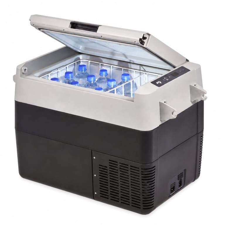 Dometic CFF 45 Kompresszoros Hűtőláda 44L – 12/24V és 100–240V – Elektromos Hűtő-Fagyasztó Láda – Törött Fogantyúk – Egyéb Részek Újszerű
