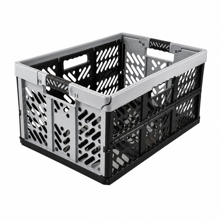 keeeper Ben Összecsukható Tároló Doboz 2 db, 54x37x28 cm, 45 — hibás, részben működik: törött tárolódoboz-tető (állapot: lásd a 2. képet)