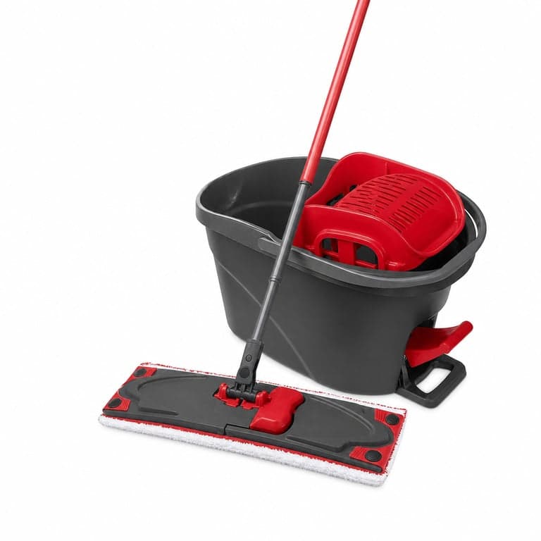 Vileda Ultramax XL Turbo 2in1 Mikroszálas Felmosó Szett Vödörrel és Nyéllel, Piros-Fekete — Felmosórongy nélkül (állapot: lásd a 2. képet)