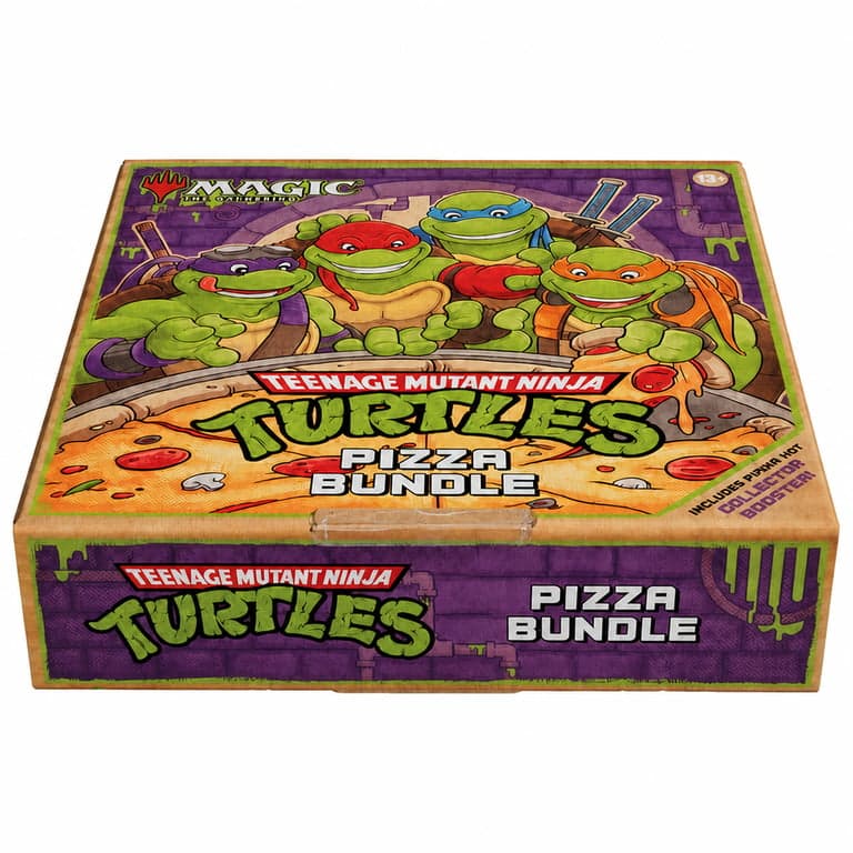 Magic: The Gathering Teenage Mutant Ninja Turtles Pizza Bundle kártyajáték csomag — zárt címke fel van vágva (állapot: lásd a 2. képet)