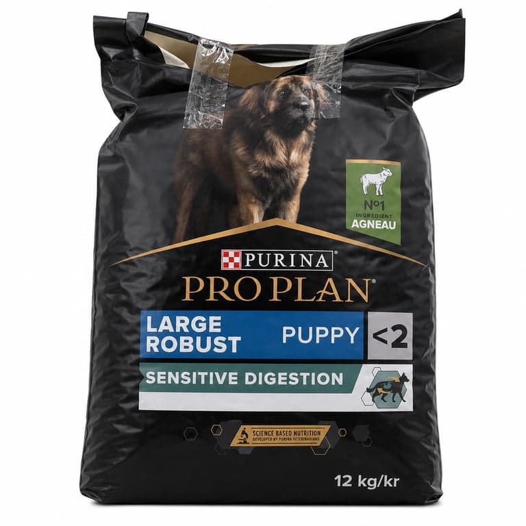 Purina Pro Plan Large Robust Puppy Sensitive Digestion száraz kutyatáp kölyökkutyáknak bárányhússal 12 kg - hiányos