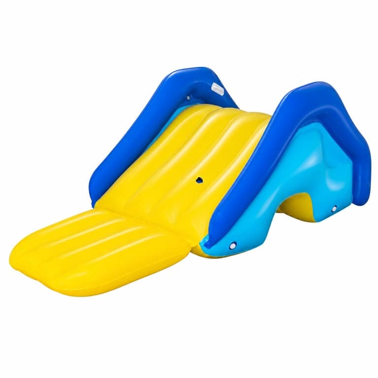 Bestway Óriás Medencei Vízicsúszda 247x124x100 cm - Hibás — hibás, részben működik: kilyukadt, foltozható (állapot: lásd a 2. képet)