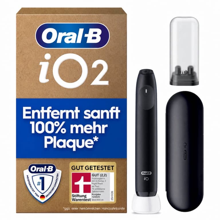 Oral-B iO Series 2 elektromos fogkefe, 1 cserélhető fogkefefej, 3 tisztítási mód — Cserélhető fogkefefej nélkül (állapot: lásd a 2. képet)