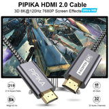 1 méteres, szürke HDMI 2.1 hosszabbító kábel(8K@60Hz) - Outlet24