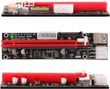 Ubit PCIe Riser kártya | 3 az 1-ben 3 energiaellátási lehetőség (6PIN/SATA/Molex) | Ethereum Bitcoin kriptovaluta bányászat - Outlet24