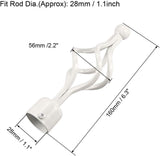 4 db, fehér függönyrúdvég 28 mm-es függönyrúdhoz(160 x 56 mm) - Outlet24