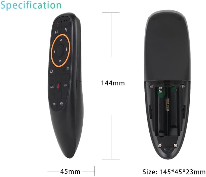 Univerzális 2.4G Air Mouse távirányító hangvezérléssel - Android TV Box, PC, projektor kompatibilis - Image 7