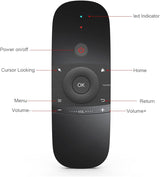 Univerzális Air Mouse távirányító Android TV-hez, PC-hez - IR tanulás, billentyűzet, 2.4G - Image 7