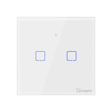 SONOFF T0EU2C 2-csatornás WiFi-s okos fali villanykapcsoló, Alexa és Google Home kompatibilis - Image 1